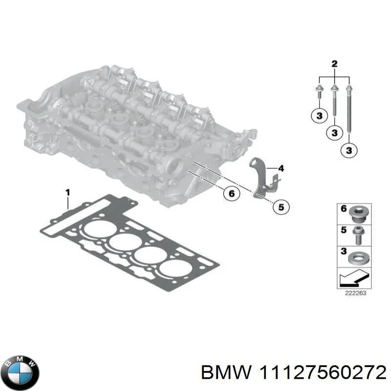 11127560272 BMW uszczelka głowicy cylindrów