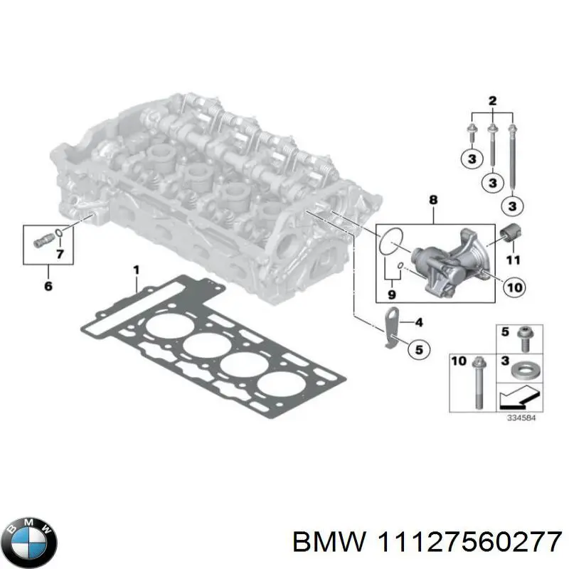 11127560277 BMW uszczelka głowicy cylindrów