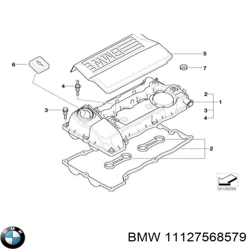 Pokrywa zaworowa BMW 11127568579 cena, od 194,87 USD