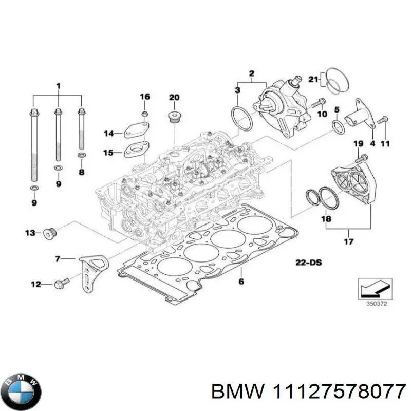 11127578077 BMW Śruba głowicy cylindrów