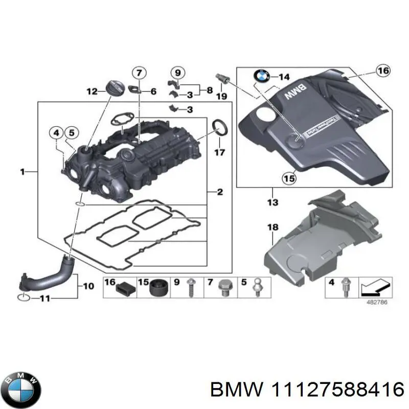 Do koszyka 11127588416 BMW Uszczelka pompy wtryskowej