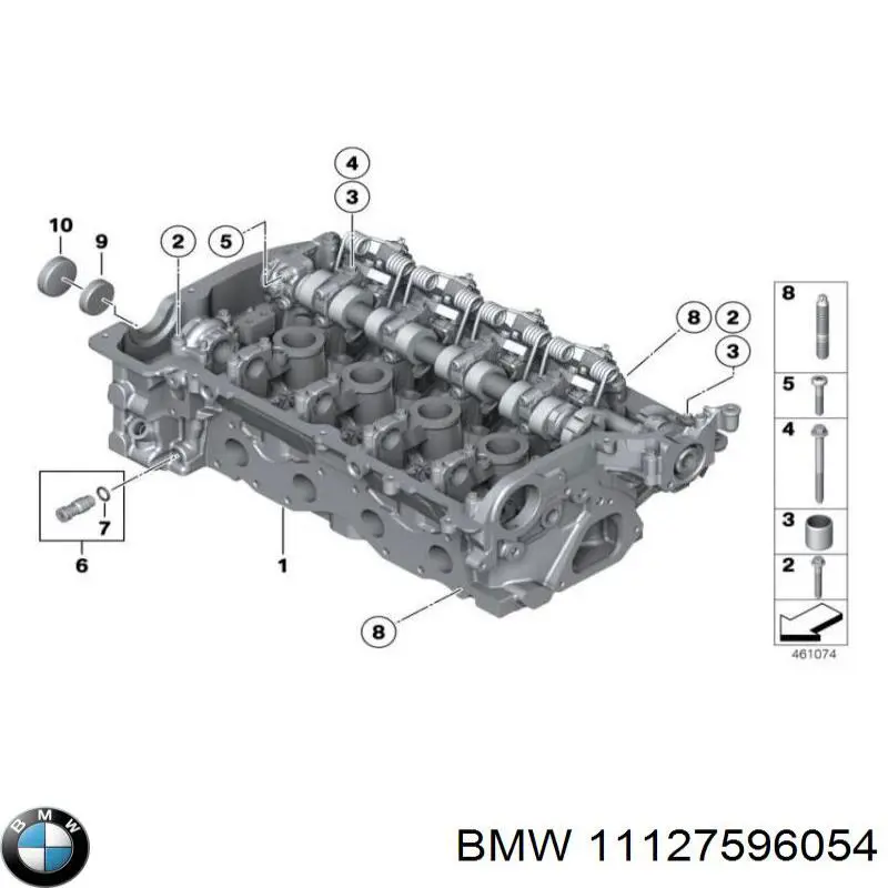 Głowica cylindrów BMW 11127596054 cena, od 4821,20 USD