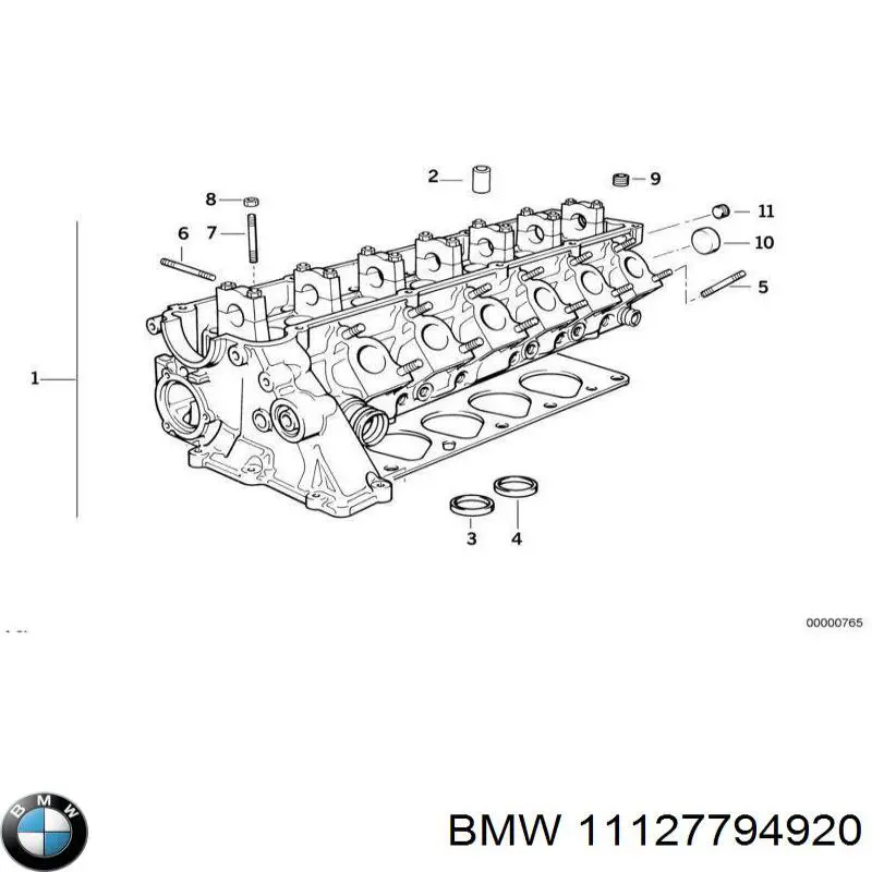 Głowica cylindrów do BMW 7  E38