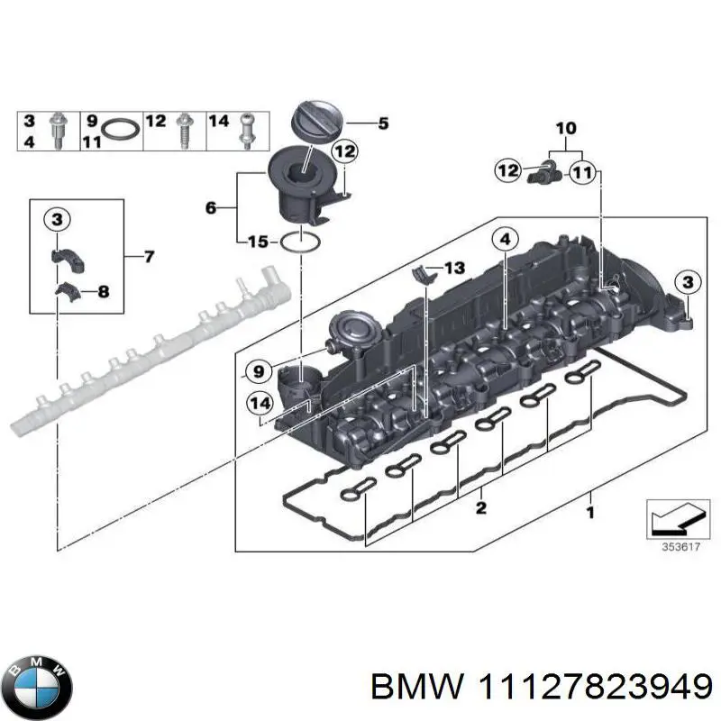 Uszczelka korka wlewu oleju do BMW 7 (F01, F02, F03, F04)