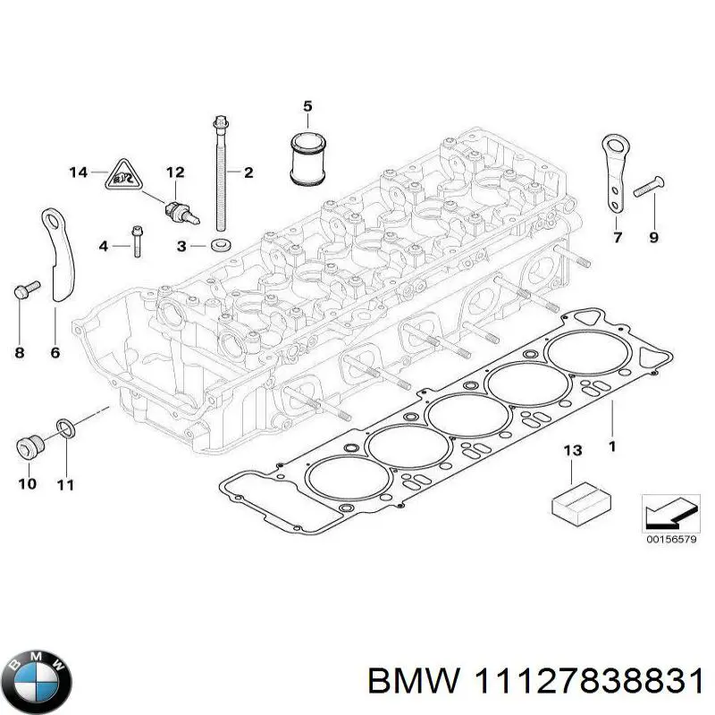 11127838831 BMW śruba głowicy cylindrów