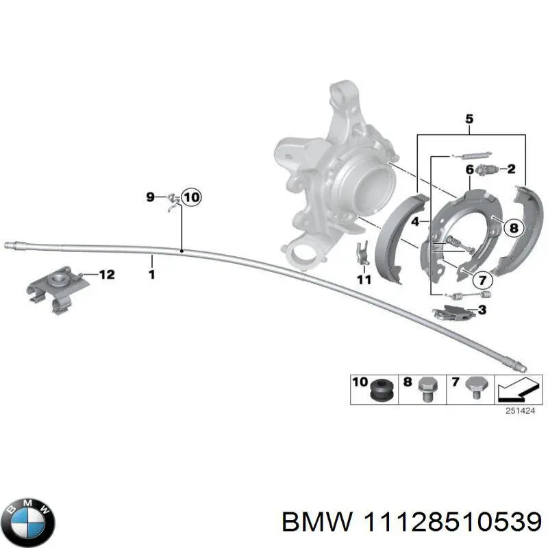 Do koszyka 11128510539 BMW Uszczelka korka wlewu oleju