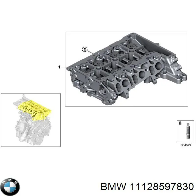 Do koszyka 11128597830 BMW Szpilka kolektora wydechowego