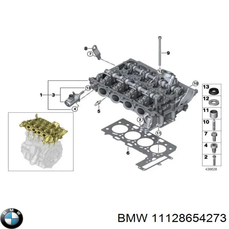11128654273 BMW Uszczelka głowicy cylindrów