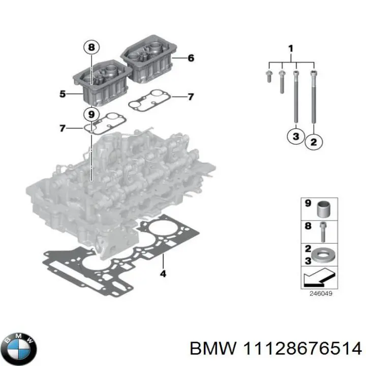 11128676514 BMW Uszczelka głowicy cylindrów
