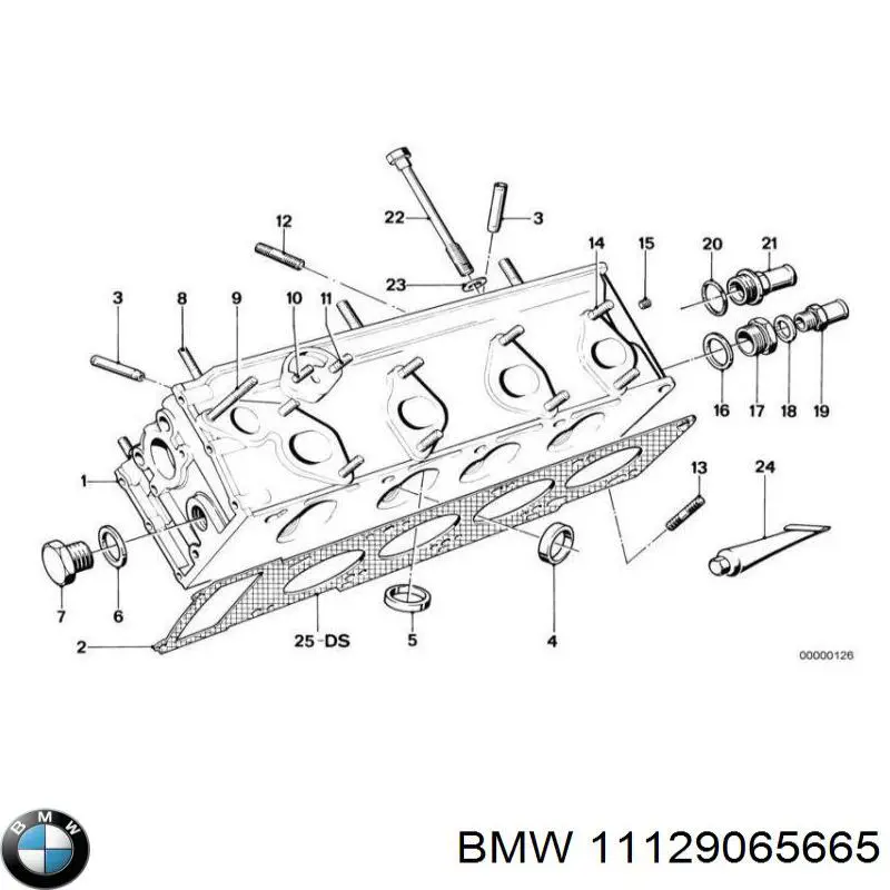 Do koszyka 11129065665 BMW Uszczelka głowicy cylindrów