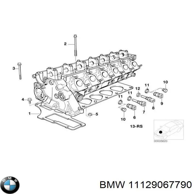 Śruba głowicy cylindrów 11129067790 BMW