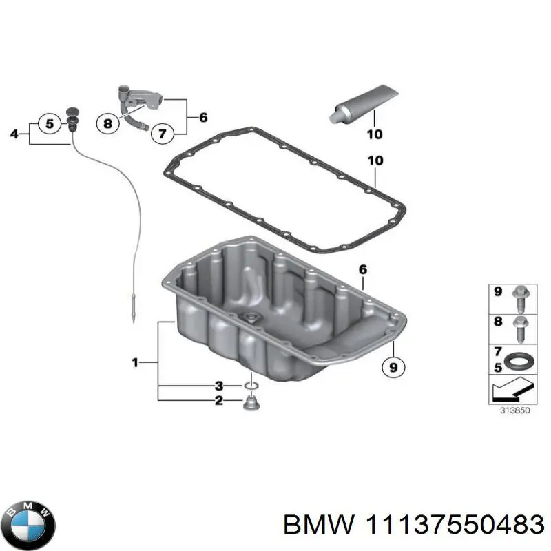 11137550483 BMW Miska olejowa silnika