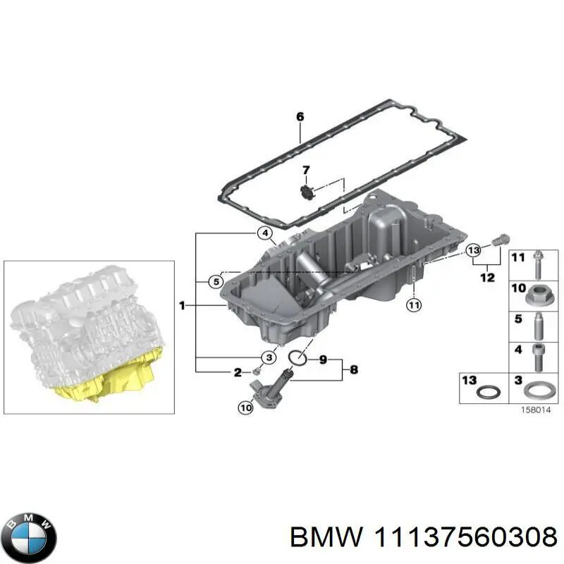 Miska olejowa silnika do BMW X5  E70