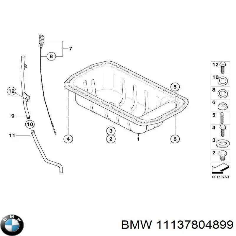 Do koszyka 11137804899 BMW Miska olejowa silnika
