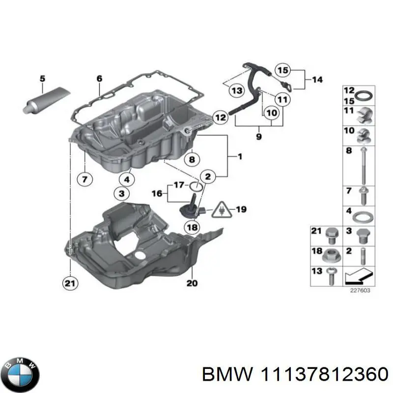 11137812360 BMW Miska olejowa silnika