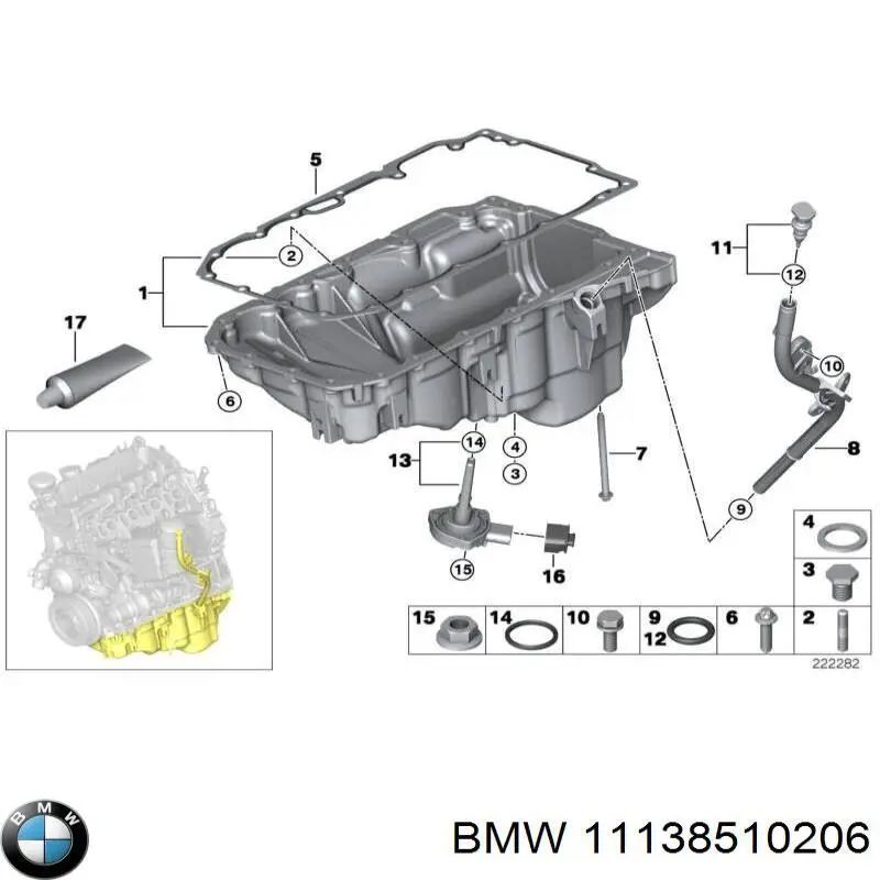 11138510206 BMW Miska olejowa silnika