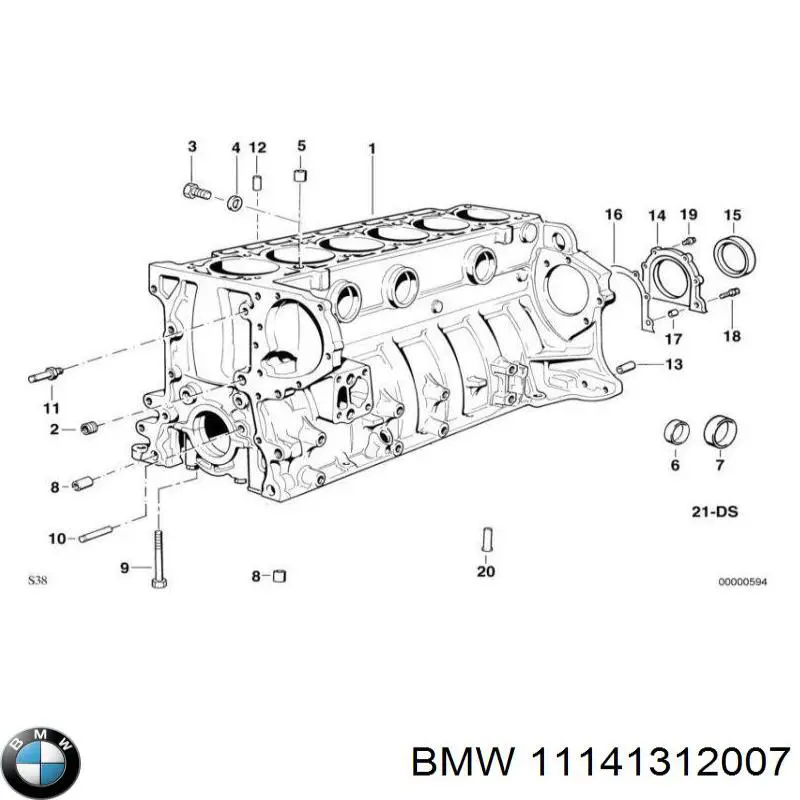 Uszczelniacz wału korbowego przedni BMW 11141312007 cena, od 66,97 USD