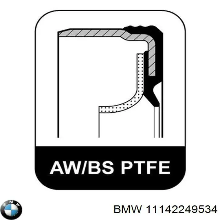 11142249534 BMW Uszczelniacz wału korbowego przedni