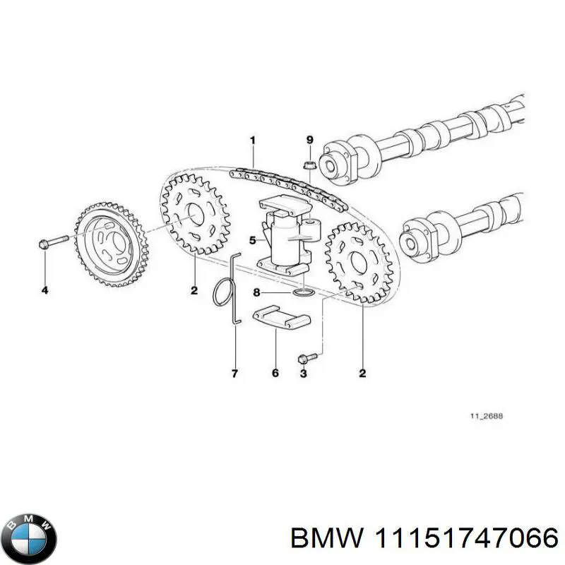Do koszyka 11151747066 BMW Zawór PCV odpowietrzający silnik