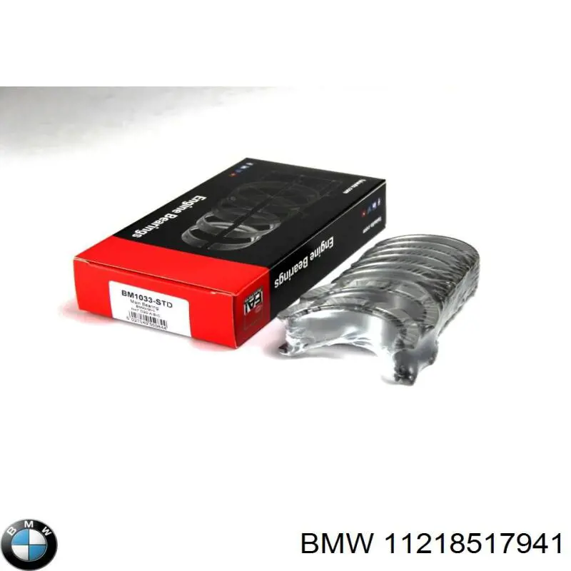 11218517941 BMW Panewki główne wału korbowego, zestaw, standardowe (STD)