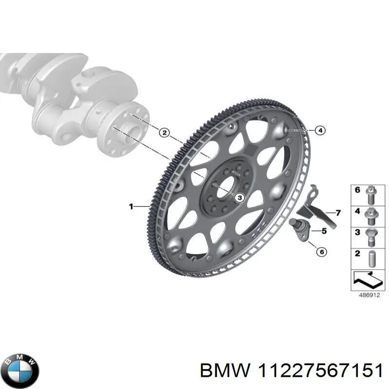 Koło zamachowe silnika do BMW 7  F01, F02, F03, F04