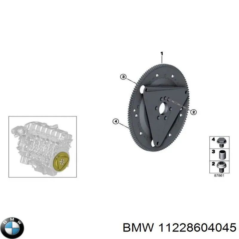 11228604045 BMW Koło zamachowe silnika