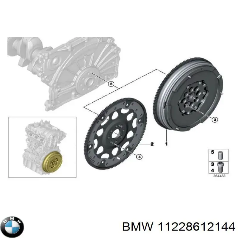 Koło zamachowe silnika BMW X7 SUV (G07) (2019 - 2026) cena, od 185,84 USD