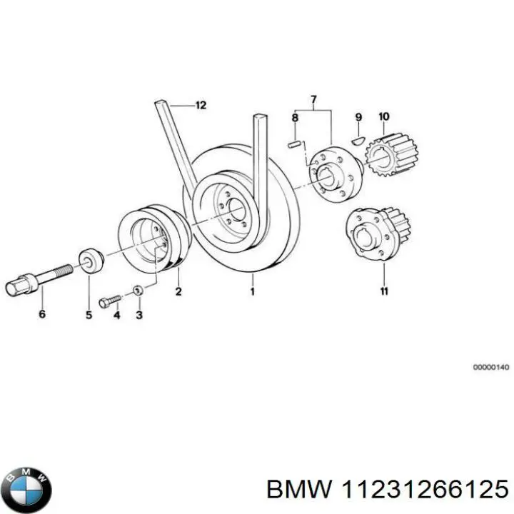 Do koszyka 11231266125 BMW Pas napędowy mechanizmów