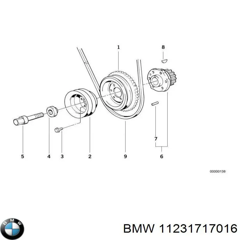 11231717016 BMW pas napędowy mechanizmów