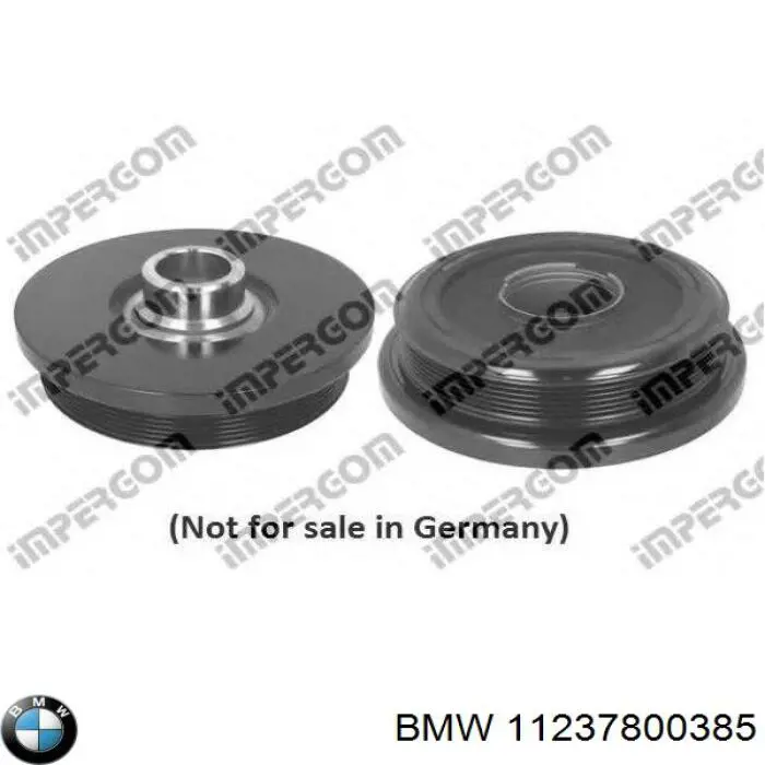 11237800385 BMW Koło pasowe wału korbowego