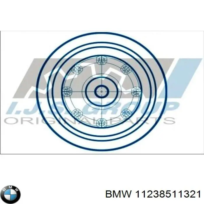 11238511321 BMW Koło pasowe wału korbowego