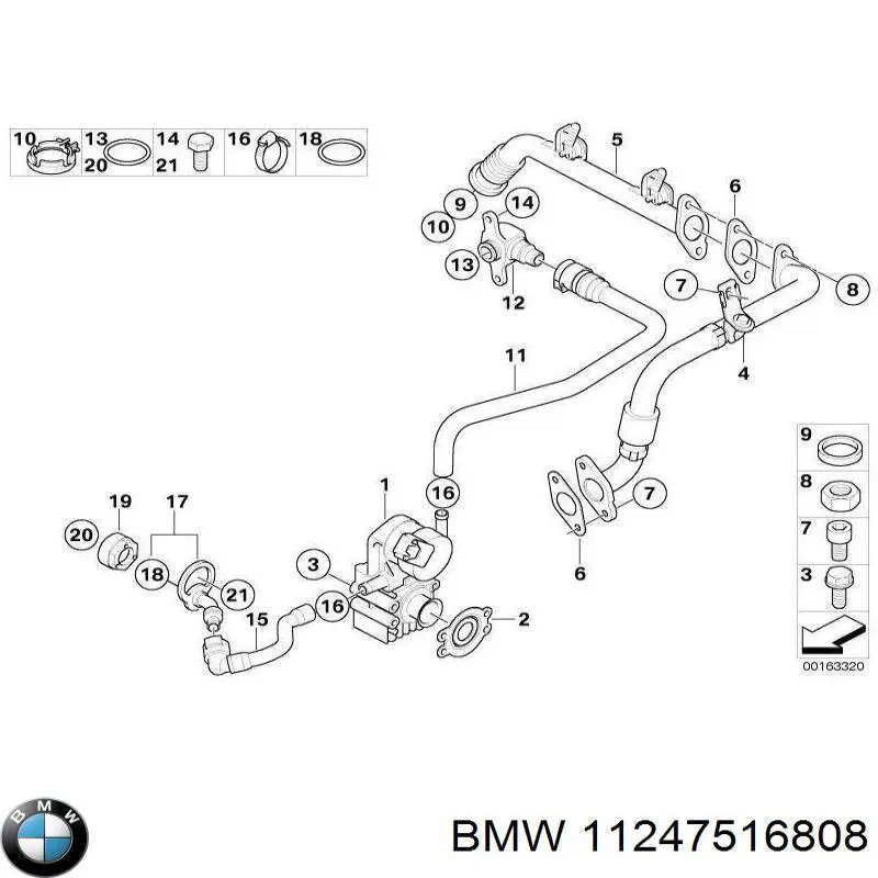 Do koszyka 11247516808 BMW Śruba korbowodu