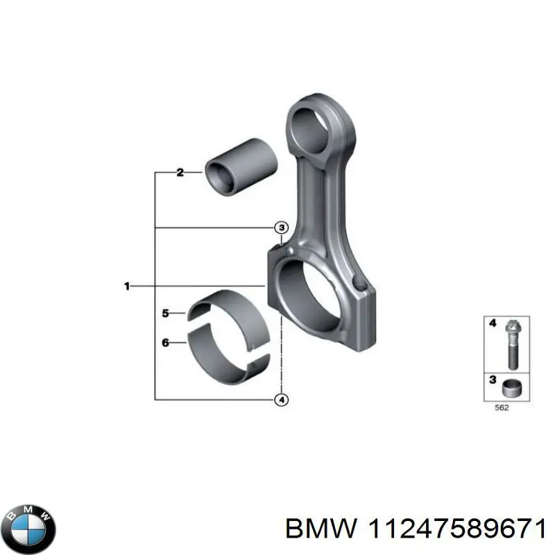 Śruba korbowodu do BMW 3 (E36)