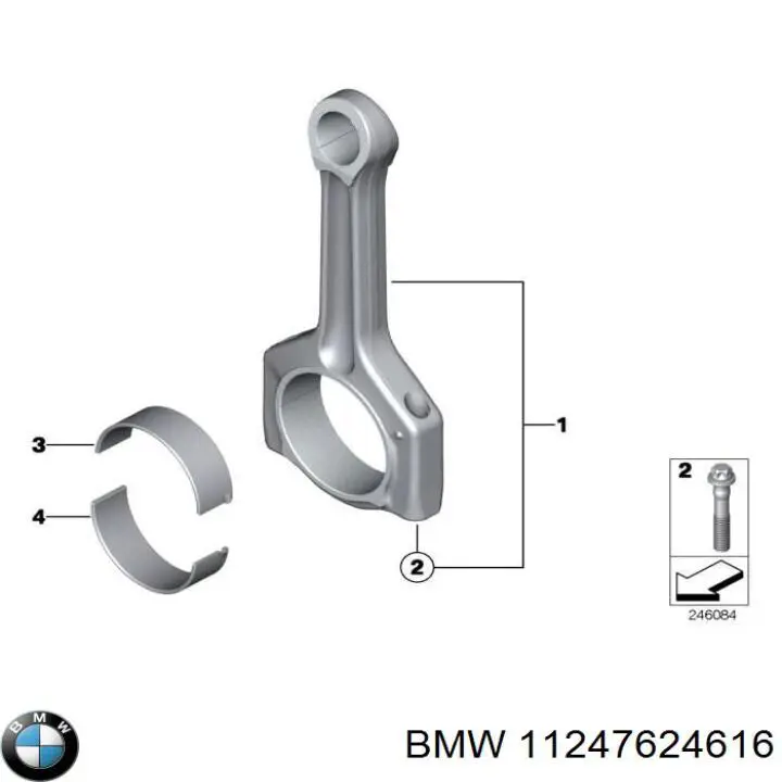 Korbowód tłoka silnika do BMW X3 (F25)