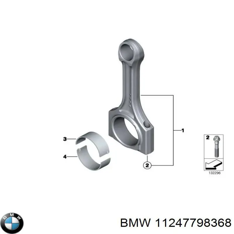 Korbowód tłoka silnika do BMW X6 (E71)