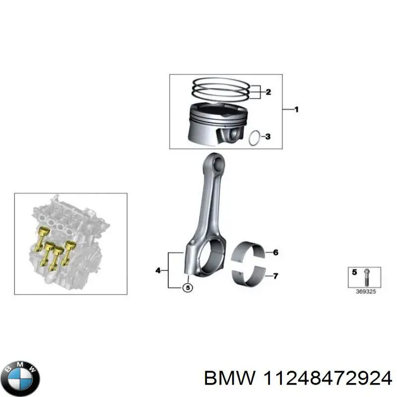 Śruba korbowodu BMW 11248472924 cena, od 7,03 USD