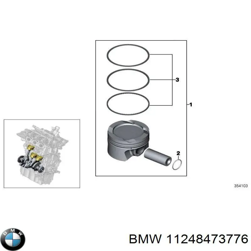 Korbowód tłoka silnika BMW 11248473776 cena, od 105,56 USD