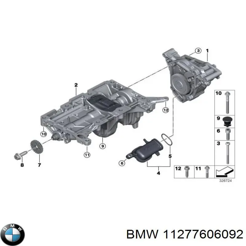 Korek wlewu mostu tylnego/przedniego BMW 11277606092 cena, od 2,23 USD