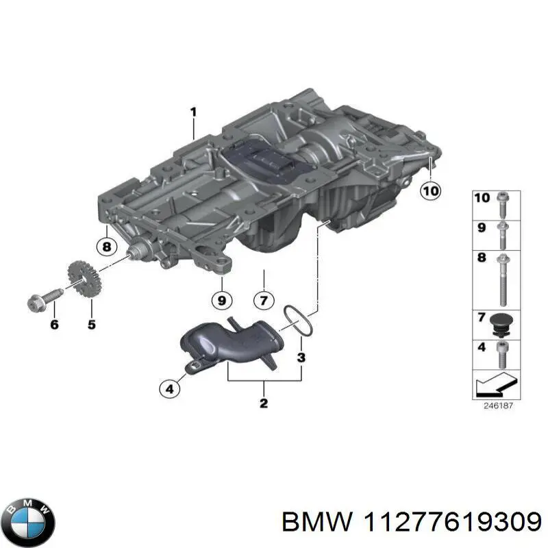 11277619309 BMW Śruba piasty