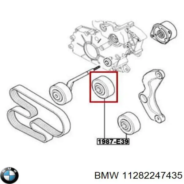 Rolka prowadząca, kierunkowa paska napędowego BMW 11282247435 cena, od 20,51 USD