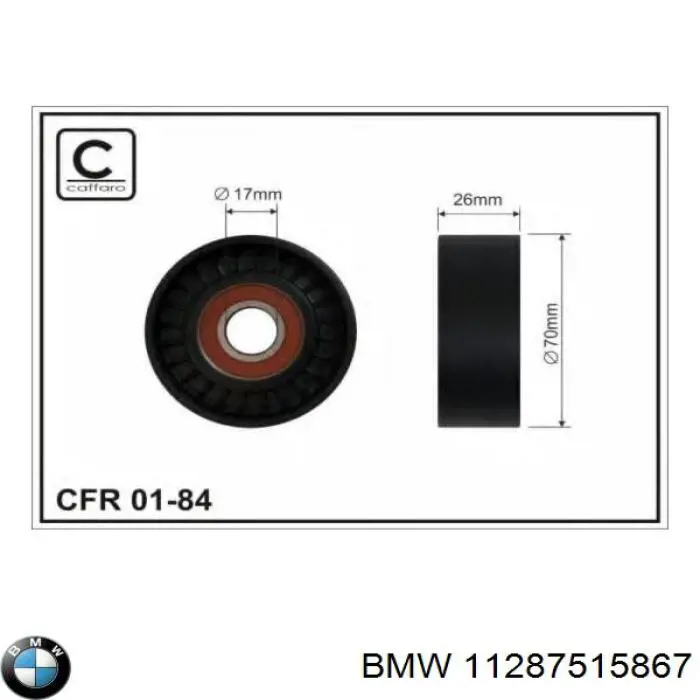 Napinacz paska napędowego BMW 11287515867 cena, od 19,45 USD
