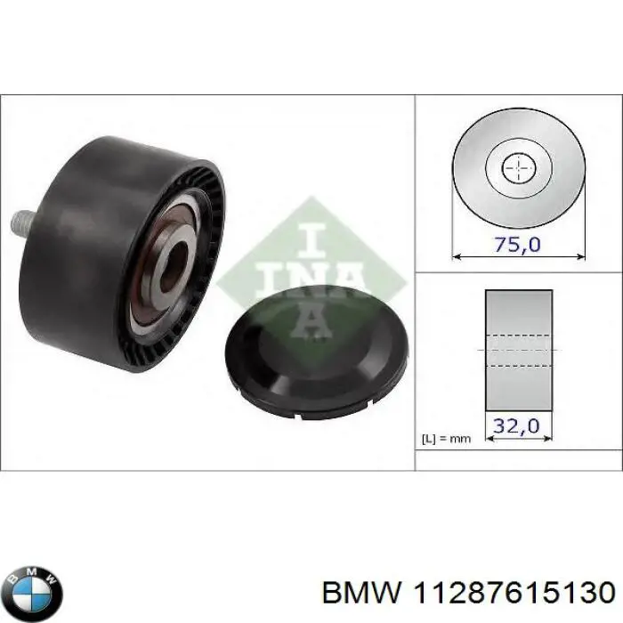 Rolka prowadząca, kierunkowa paska napędowego BMW 11287615130 cena, od 37,24 USD