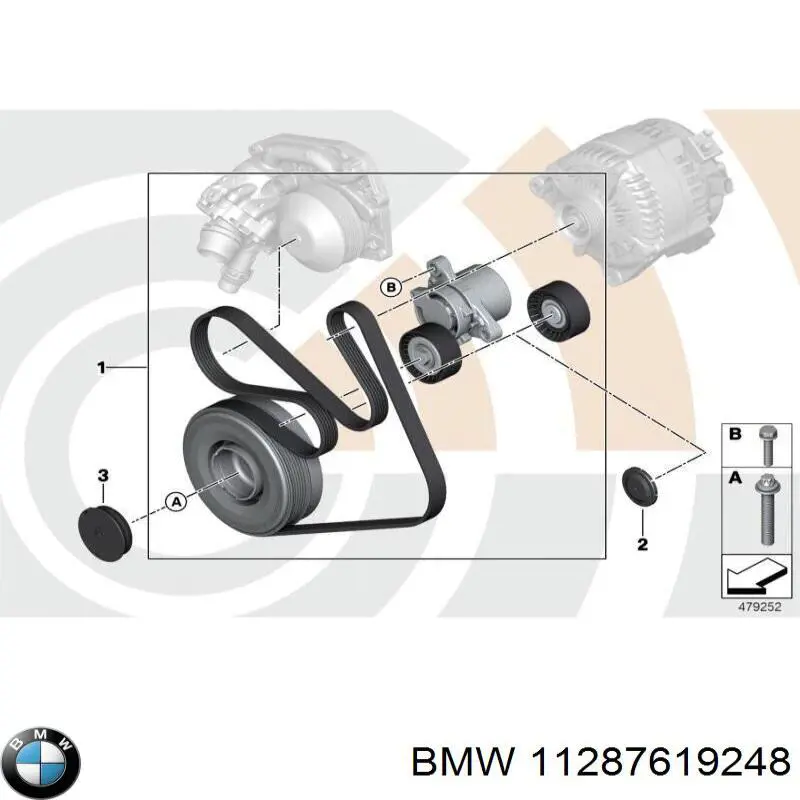 Napinacz paska napędowego BMW 11287619248 cena, od 96,90 USD