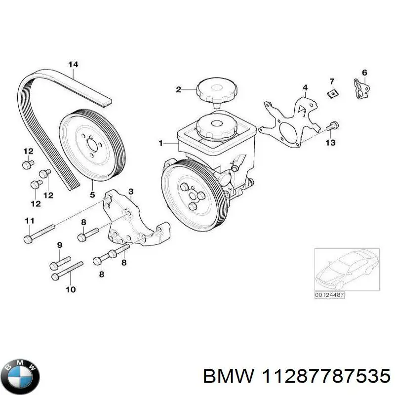 Do koszyka 11287787535 BMW Pas napędowy mechanizmów