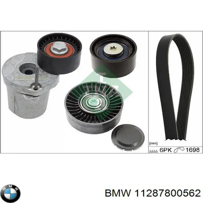 Do koszyka 11287800562 BMW Rolka prowadząca, kierunkowa paska napędowego