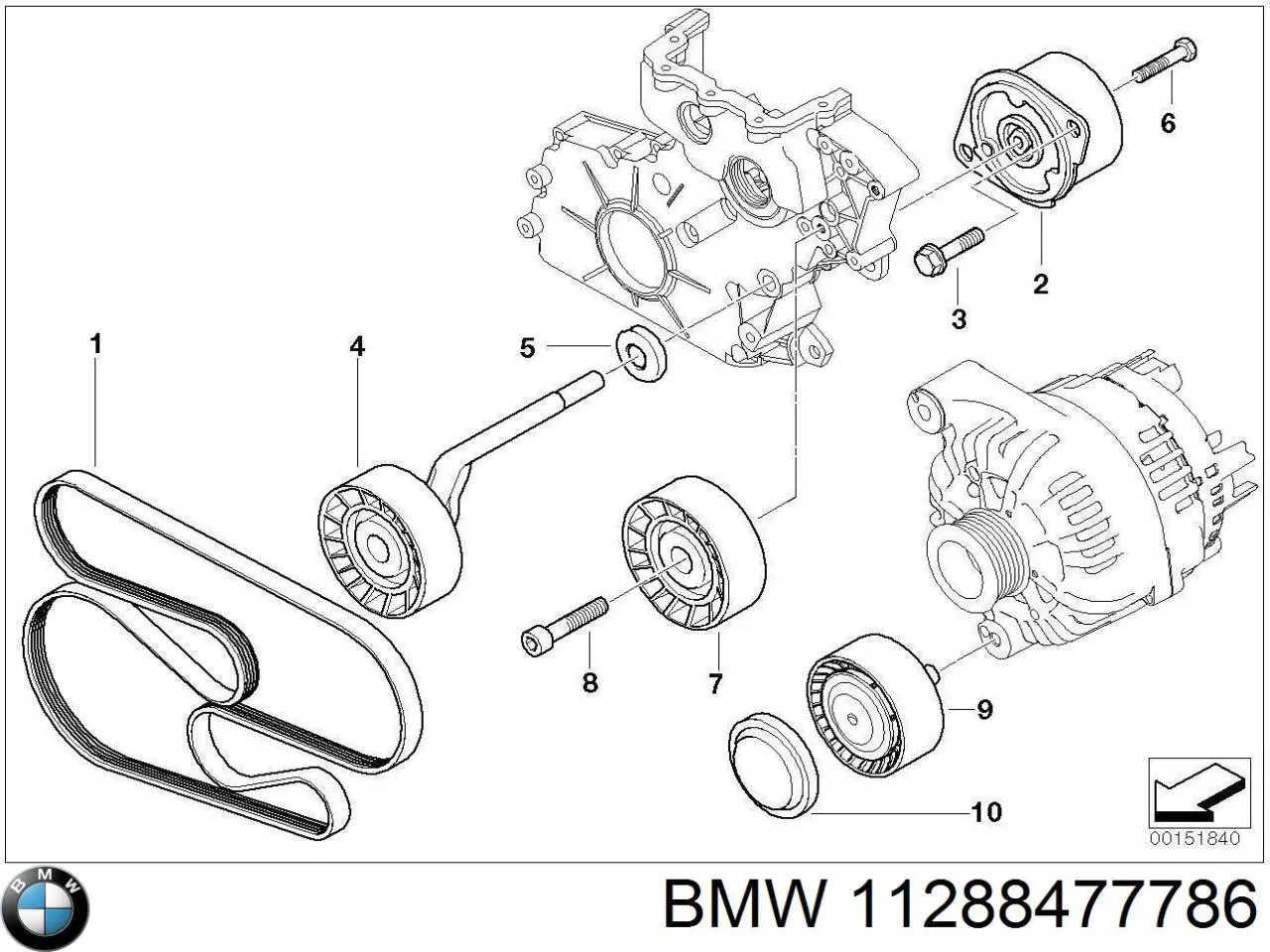 11288477786 BMW pas napędowy mechanizmów