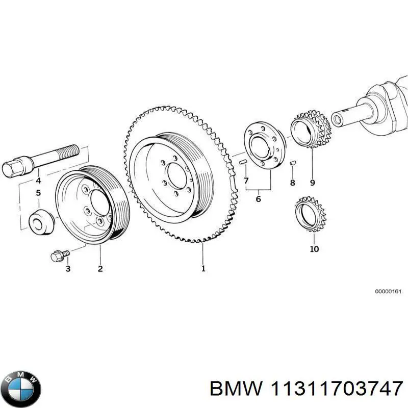 Tłok naciągacza łańcucha rozrządu BMW 11311703747 cena, od 18,80 USD