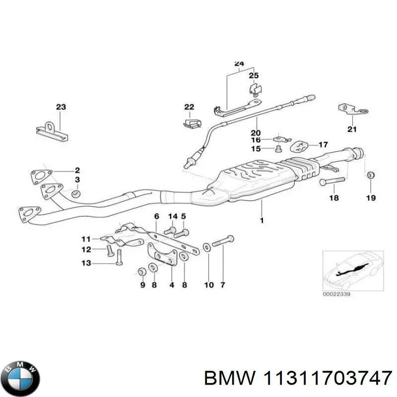 Do koszyka 11311703747 BMW Tłok naciągacza łańcucha rozrządu