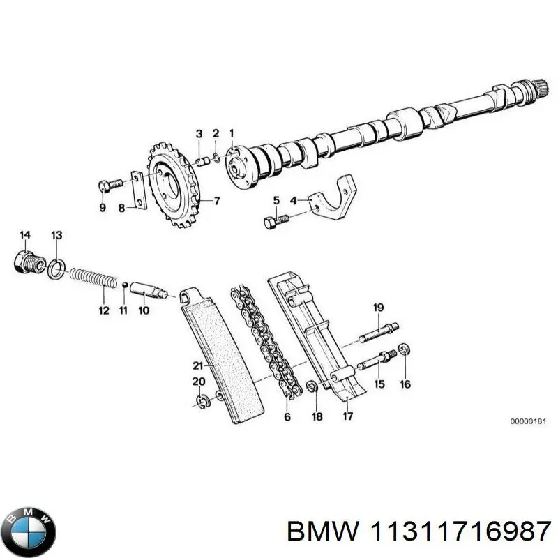 11311716987 BMW Łańcuch rozrządu