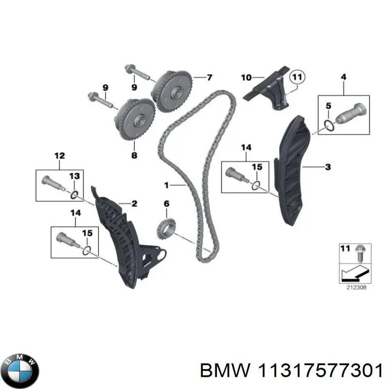 Tłumik drgań łańcucha rozrządu, lewy Peugeot/Citroen 081834 cena, od 16,99 USD